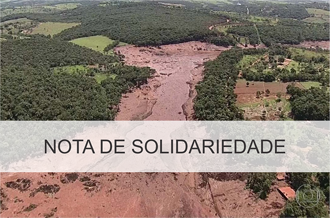 Nota de pesar e solidariedade às vítimas de Brumadinho/MG