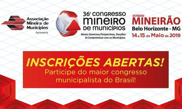 Evento – Congresso Mineiro de Municípios: recorde de inscrições em apenas cinco dias