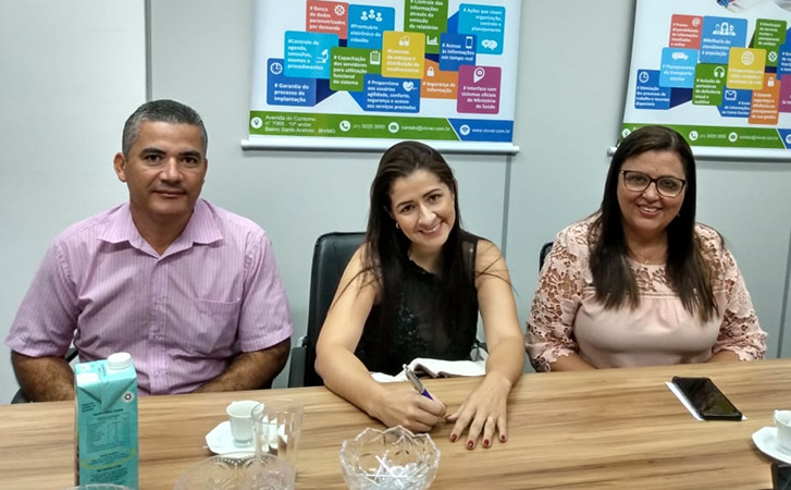 Cliente Vivver – Equipe da Secretaria de Saúde de Ponto dos Volantes/MG visita sede da empresa em BH