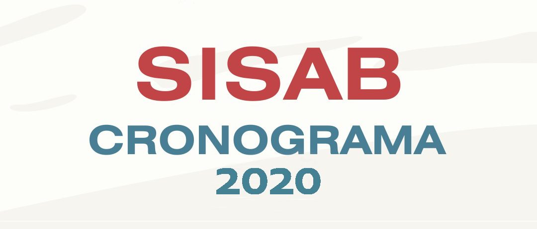 Cronograma de envio ao Sisab para 2020