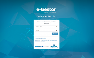 Cadastros inconsistentes podem ser visualizados no e-Gestor AB