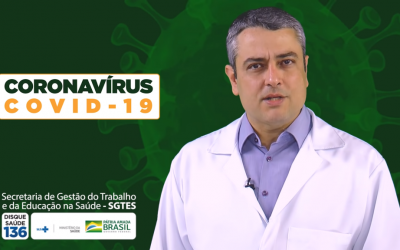 Coronavírus – Ministério da Saúde lança vídeos educacionais para profissionais de saúde