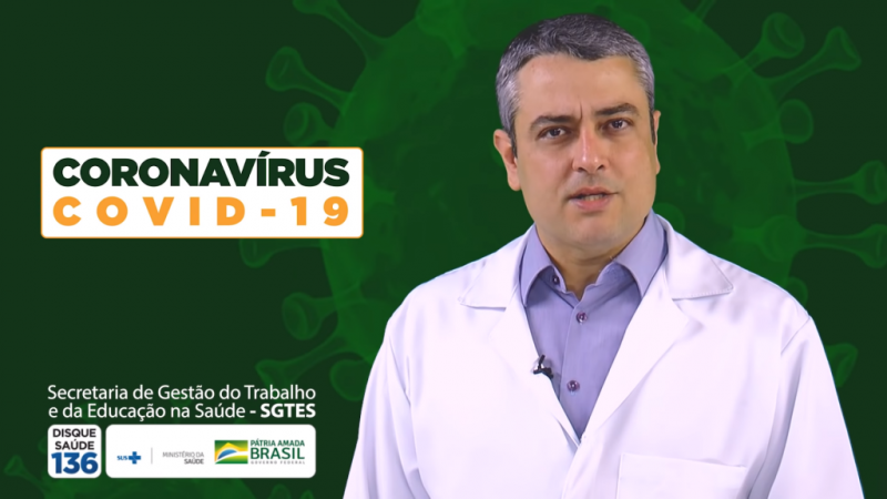 Coronavírus – Ministério da Saúde lança vídeos educacionais para profissionais de saúde