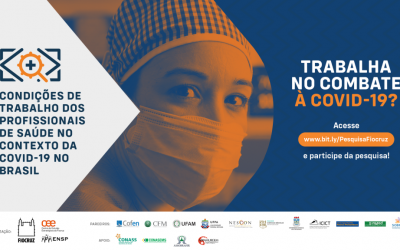 Coronavírus – Fiocruz lança pesquisa sobre condições de trabalho dos profissionais de saúde na pandemia