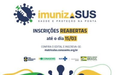 ImunizaSus: Inscrições reabertas