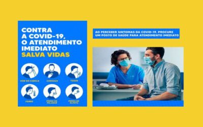 Campanha incentiva busca por atendimento médico aos primeiros sintomas da covid-19