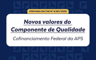 Novos valores do Componente de Qualidade da APS